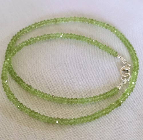 Facettierte peridot kette 50 - peridot,