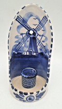 Delft Blau Wandkerzenhalter Windmühlen Motiv blau/weiß Keramik handbemalt