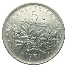 Frankreich 5 Francs 1971 Münze P369
