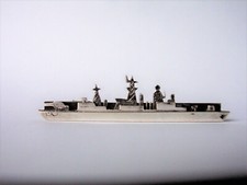 925 Silber Flugzeugträger, Schlachtschiff, Kriegsmarine Krawattennadel Geldklipp