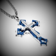 Zweifarbige Kreuz Kette, Kreuz