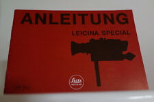 #A0011 - 40 Seiten Anleitung für Leica Leicina Special 