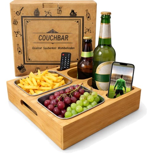 Couchbar bambus sofa organizer - couchbar,
