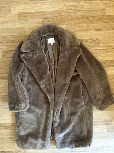 Damen teddy mantel braun - h&m,