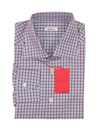 Kiton hellblau kariertes - kiton,