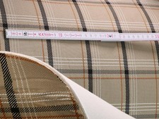 Karo Stoff Bezugsstoff VW Golf Bus Bulli Camper Sitze Karo-beige (21,36 EUR/m²)