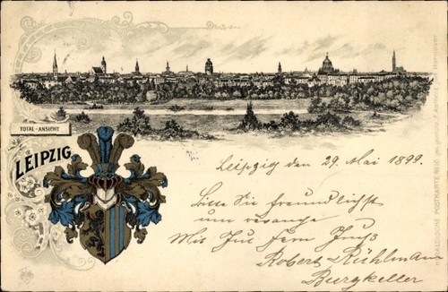 Wappen litho leipzig - leipzig, in