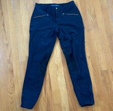 RALPH LAUREN ? Hose Reiter Gr 4 S 34 Baumwolle Leder Jodhpur Schwarz