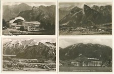 4 AK Oberammergau Ammer Laber Kofel Ammertal Berge Alpen Bayern 102.2.