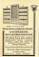 Bücherschrank Hubertus für Jäger Heinrich Zeiss Frankfurt a. F. Unionzeiss 1929