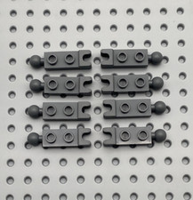LEGO® 8x Platte mit Gelenk Kugelkopf + Sockel Kupplung neu dunkelgrau 14419