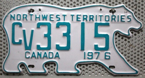 Kanada nummernschild northwest - kanada,