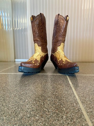 Fette python cowboystiefel - python-,