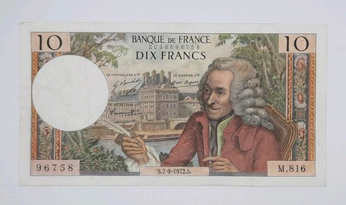 1972 banque france 10 - banque, de