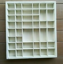 Sehr schöner - Setzkasten - Shabby Chic - Vintage - weiß 