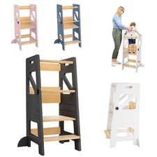 Baby Lernturm Lernstuhl Kinderstuhl 4 Farben Learning Tower Kindertritt Küche