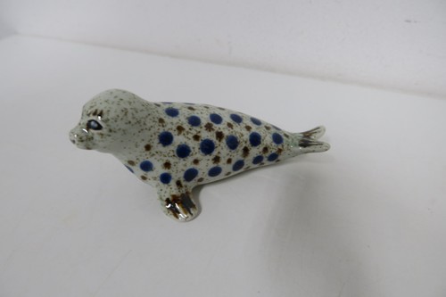 Porzellanfigur robbe seehund - robbe,