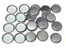 1000 Stk Kronkorken Neu 26mm SILBER Bier brauen Hobbybrauer Kronenkorken