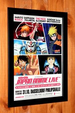 Naruto Bleach Gundam One Piece Fullmetal Alchemist Mini Manga Poster / Ad Framed