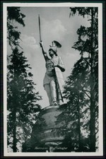 2x AK - Hermann der Cherusker - Hermannsdenkmal bei Detmold - und Meinberg Karte