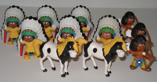 11x figuren yakari - figuren,