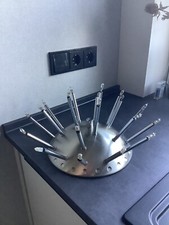 Bankamp Deckenleuchte Leuchte Design Space Age Edelstahl 25/35 cm Vintage