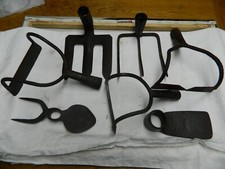 7alte Hacken Kartoffelhacke Unkrauthacke Gartenhacke Eisen Geschmiedet z.T.Antik