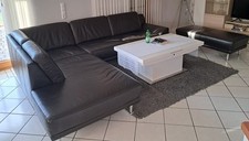 Neuwertige Ledercouch Mit Hocker