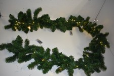 2x  Weihnachtsgirlande Tannengirlande mit Lichter( Batterien) Weihnachten Deko
