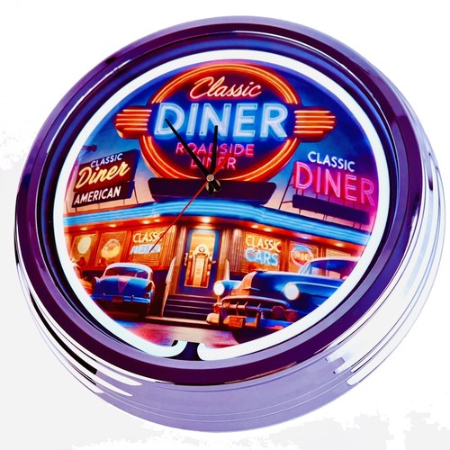 0695 diner wanduhr - "diner-11",