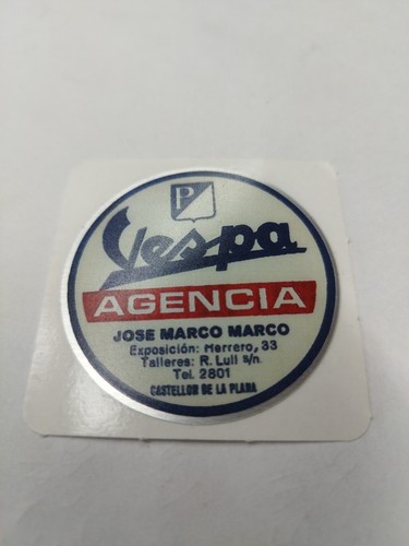 Aufkleber vespa händlerschild - aufkleber,