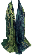 Grüner Schal Damen glitzernd