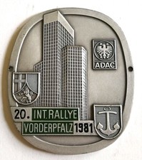 Plakette 20. Int. Rallye