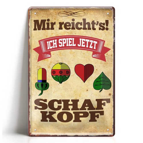 Blechschild 20x30cm mir - 20x30cm,