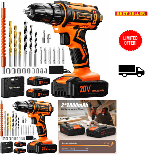Akkuschrauber 20v set - 20v, mit