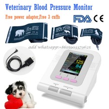 CONTEC08A-VET Digitales Blutdruckmessgerät für Veterinärmedizin, 3 Manschetten