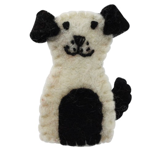 Fingerpuppe aus filz - aus, hund
