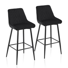 Samt gepolsterter Thekenhocker