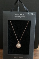 Kette 925er Silber, Rose
