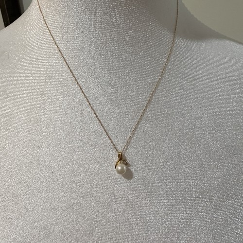 Perlenkette gold 18 zoll - perlenkette,
