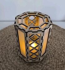 Lampe Laterne Holz Lasercut