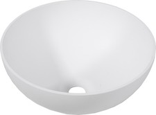 Waschbecken rund Aufsatzwaschtisch 300x135mm Wohnwagen Wohnmobil weiß 1694298