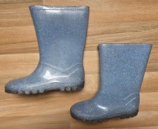 Schöne Gummistiefel, hellblau mit bunten Glitzern, Gr. 32, neuwertig!