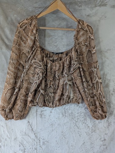 Zara braun schlangenmuster - zara,