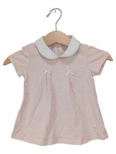 GYMP Freizeitkleid Kinder Gr. 68 Rosa gepunktet Baumwolle Schleifen