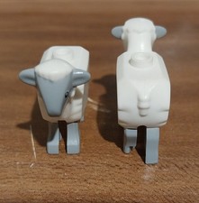 NEU! 1 Paar Schafe weiß für