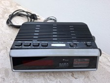 SABA Compact Clock U defekt vintage alt  220 V Radio MW UKW design für Bastler