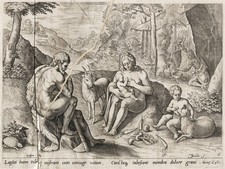 Sadeler van den Broeck Adam Eve Cain Abel Bible Kupferstich engraving 1600