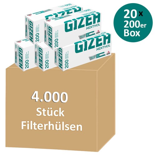 000 stück gizeh menthol - 4.000,