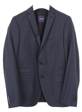 Benvenuto Purple Label Blazer Herren UK 40L Einreihig Wollmischung Blau